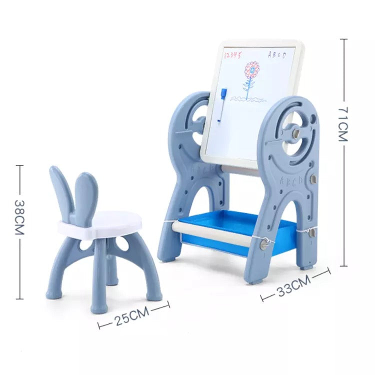 Children Plastic Study Table and Chair Educational Toys