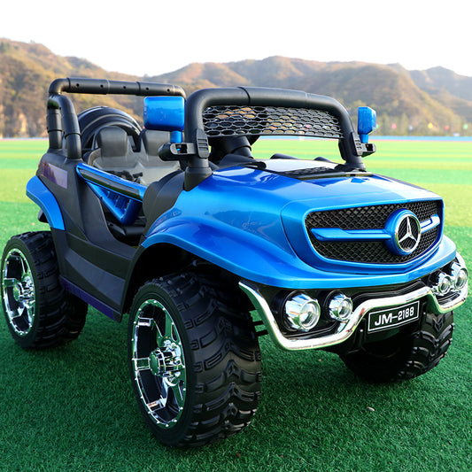 Hot selling large four-wheel off-road vehicle can sit baby remote control toy car with light and music
