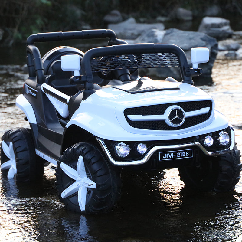 Hot selling large four-wheel off-road vehicle can sit baby remote control toy car with light and music