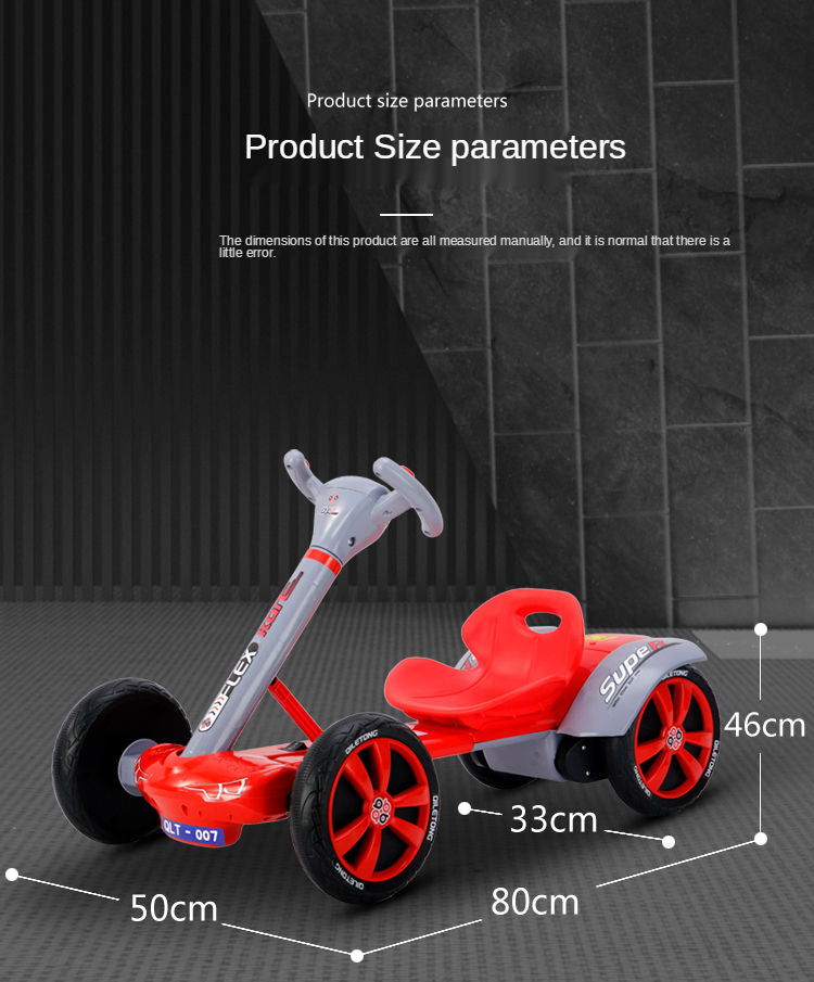 The latest children's electric go-kart is a popular children's toy car