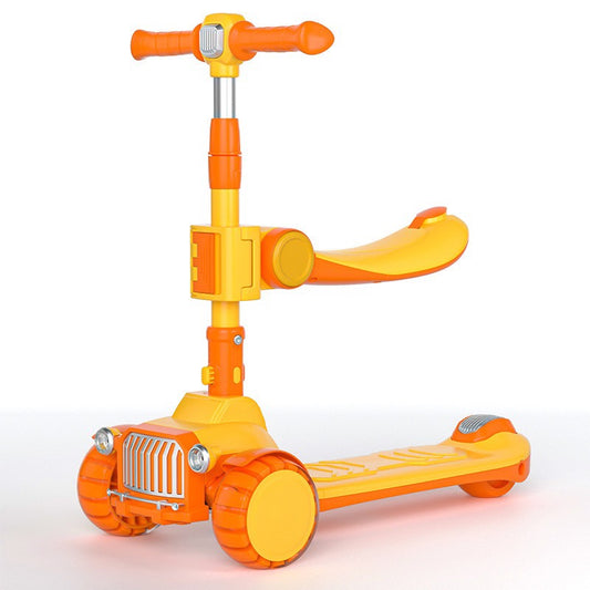 Hot sale kids tricycle scooter with seat and light music