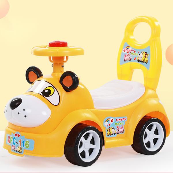 New style 2-6 year old children's educational car boys and girls with light music toy sliding car