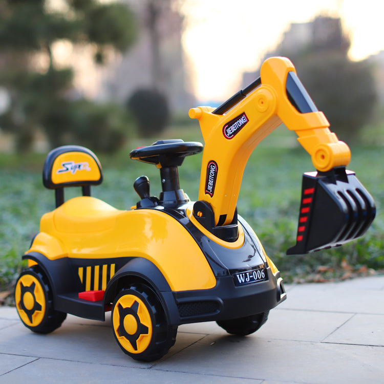 2-7 years old children's educational excavator suitable for boys and girls electric digging arm sliding car