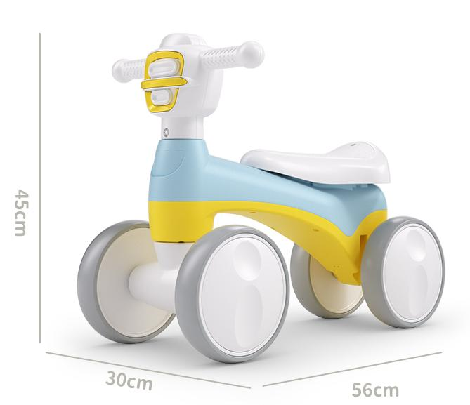 New wholesale cartoon kids twisting car with flash wheel music baby sliding rocking car 4 wheels