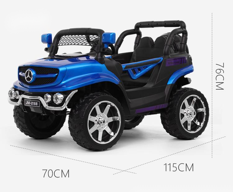 Hot selling large four-wheel off-road vehicle can sit baby remote control toy car with light and music