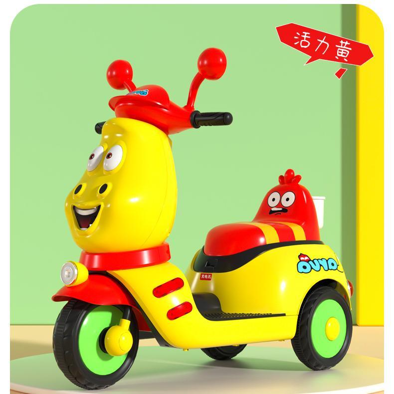 Best-selling cartoon super load-bearing wide seats three-wheeled children's electric motorcycle