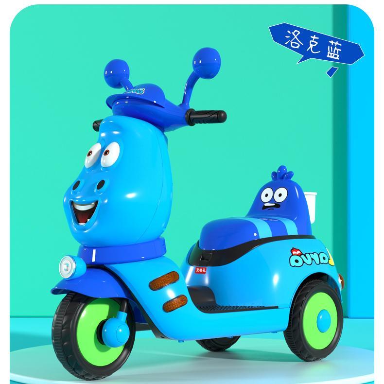 Best-selling cartoon super load-bearing wide seats three-wheeled children's electric motorcycle