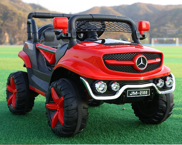 Hot selling large four-wheel off-road vehicle can sit baby remote control toy car with light and music