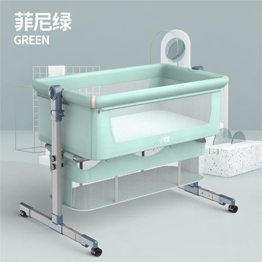 Hot New Selling Beech crib removable and foldable portable newborn cradle bed baby comfort shaker stitching big bed