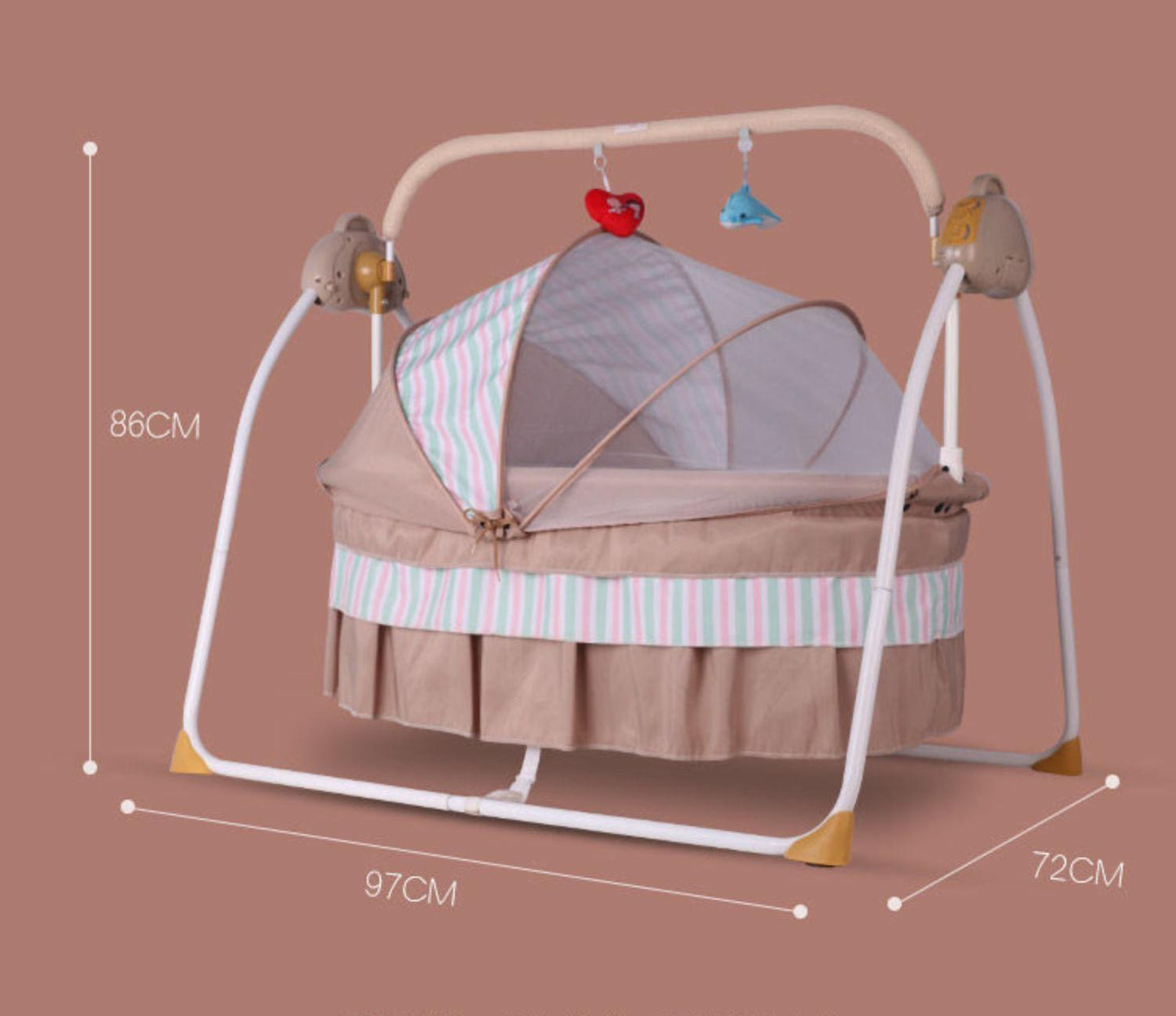 Hot sale high quality baby coat bed kids & baby bedding shaker net bed crib for babies