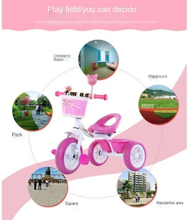 High quality wholesale cheap price kids pedal tricycle 3 wheel tricycle children with basket