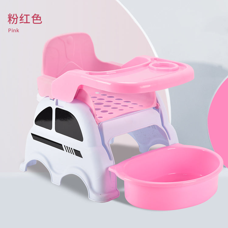 four-in-one multifunctional indoor children's plastic dining chair