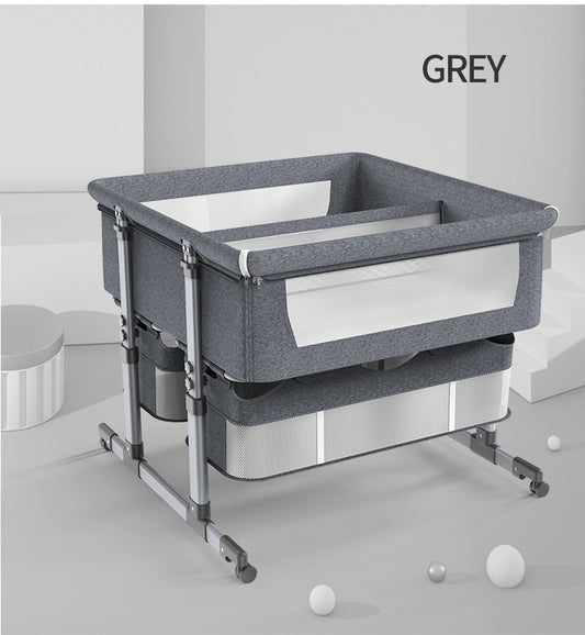 Hot Selling Beech crib removable and foldable portable newborn cradle bed baby