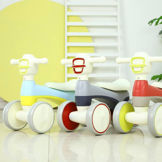 New wholesale cartoon kids twisting car with flash wheel music baby sliding rocking car 4 wheels