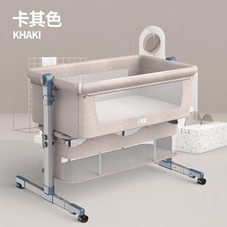 Hot New Selling Beech crib removable and foldable portable newborn cradle bed baby comfort shaker stitching big bed