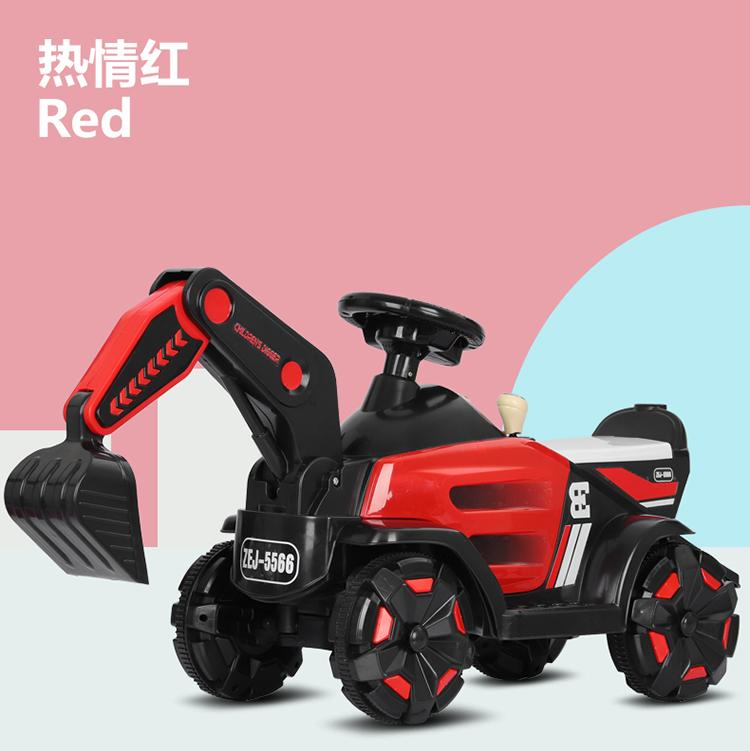 New style large children's excavator toy can sit boy charging excavator electric construction vehicle