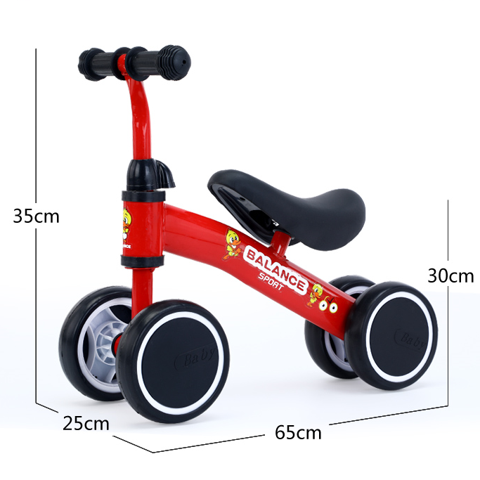 High Quality 6" Balance Bike 1-6 Years Old Kids 4 Wheels Pedalless Mini Bike