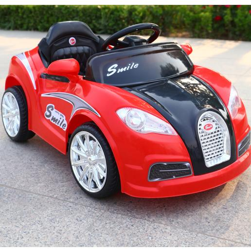 Hot sell four wheel dual drive shock absorption remote control children's electric toy sports car