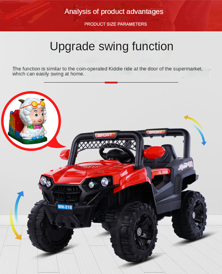 Battery Rechargeable Two Motors Kids Electric Off Road Ride On Car