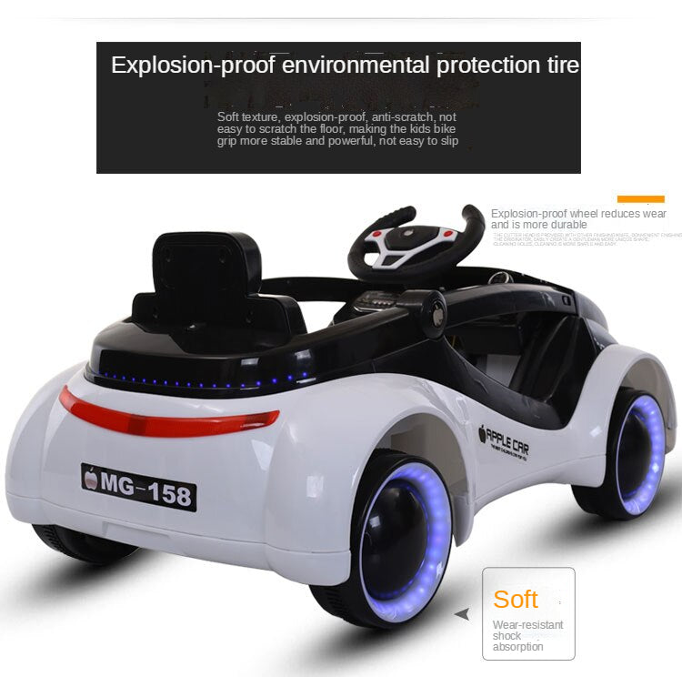 Sci-fi children's electric toy car with flash remote control