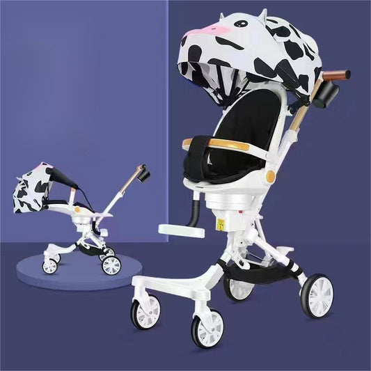 Multi-function steering baby stroller