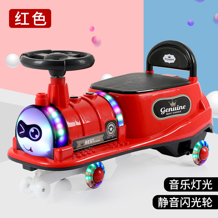 sliding car toy with light music