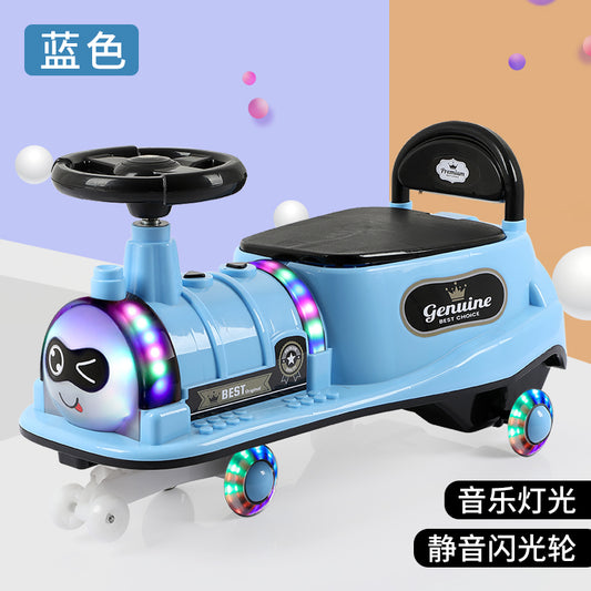 sliding car toy with light music