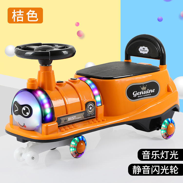 sliding car toy with light music