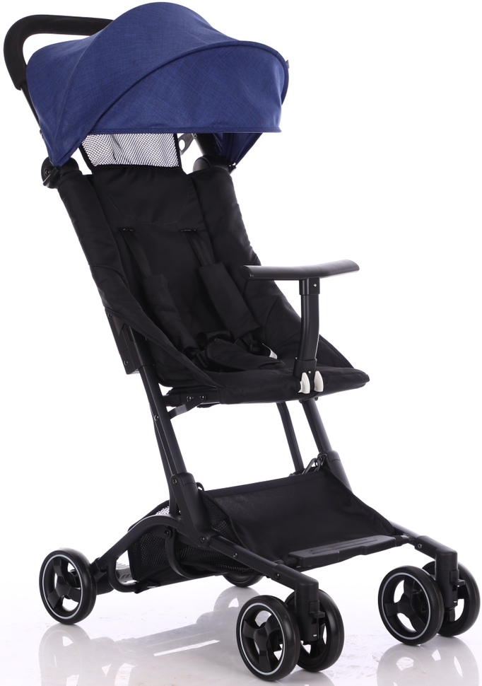 Lightweight baby stroller can sit and lie down one-button folding stroller portable umbrella car