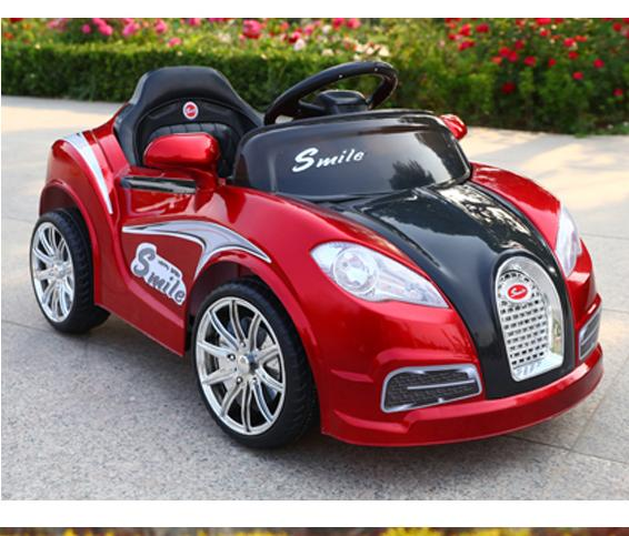 Hot sell four wheel dual drive shock absorption remote control children's electric toy sports car