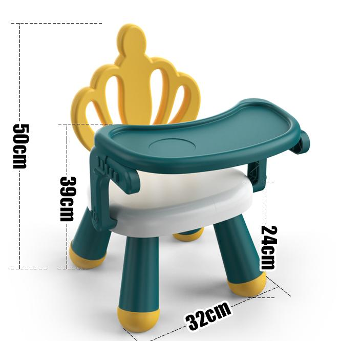 Hot selling children's stool with backrest plastic thickening infant baby cartoon dining chair