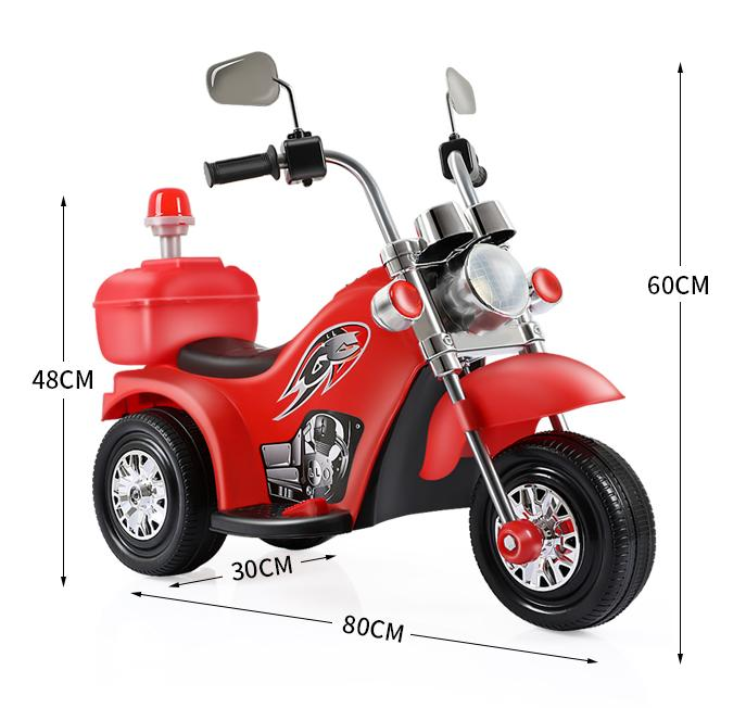 Cheap Price Child Electric Motorcycle with Rear Box Light Ride For Kids