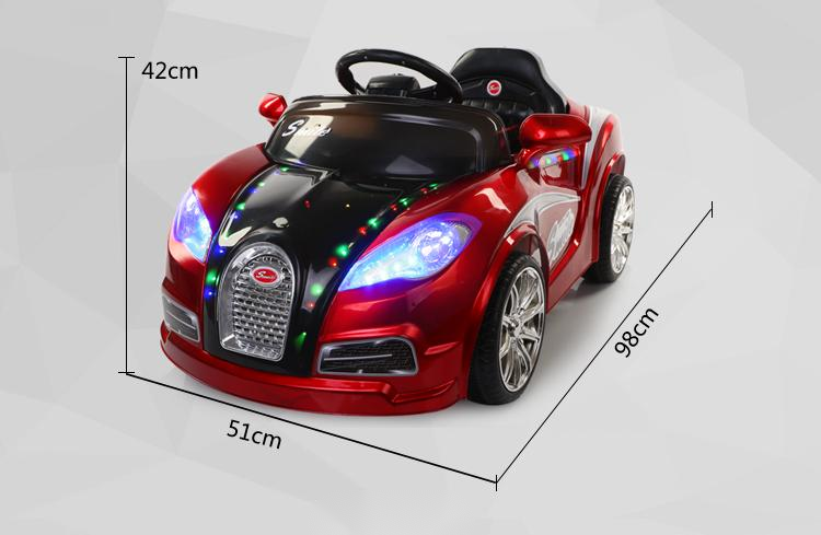 Hot sell four wheel dual drive shock absorption remote control children's electric toy sports car