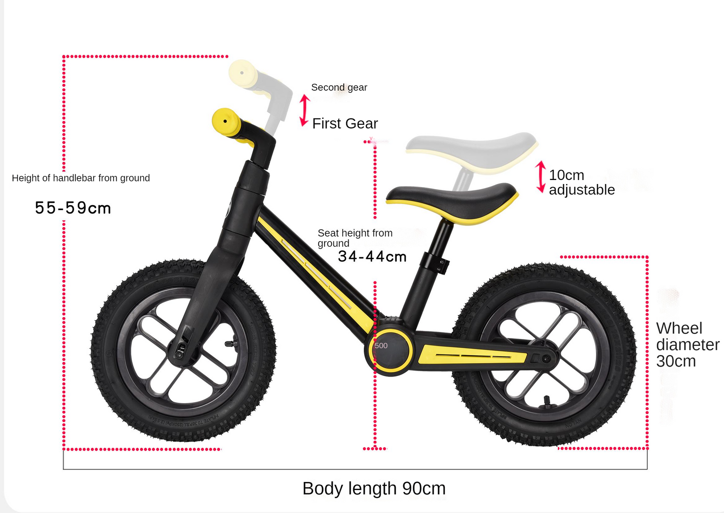 High quality children Folding Balance Bike 2 Wheels Pedalless Mini Bike