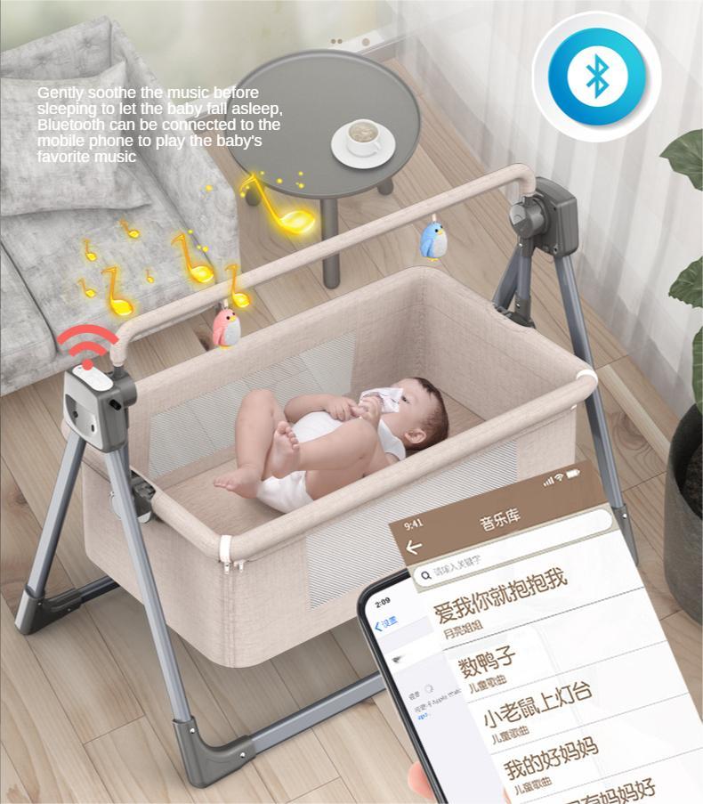 Multifunctional electric cradle rocker rocking chair newborn intelligent coaxing baby baby comforting artifact sleeping basket