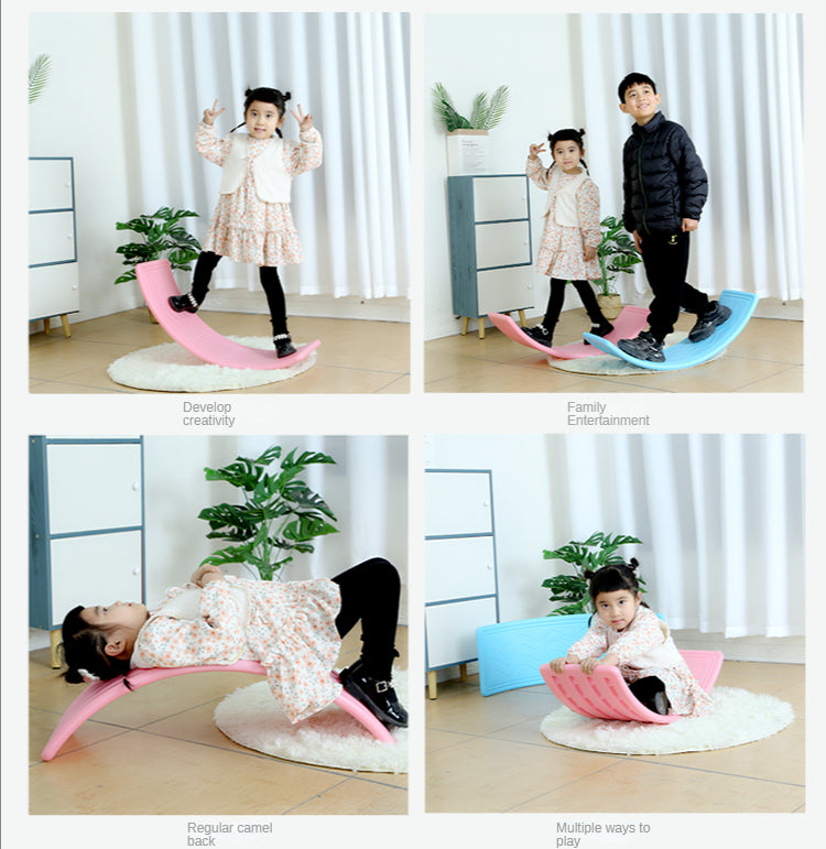 Children's indoor seesaw swing balance board training concentration bending board equipment toys