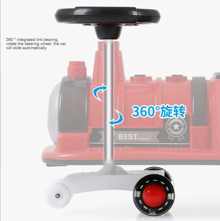 sliding car toy with light music