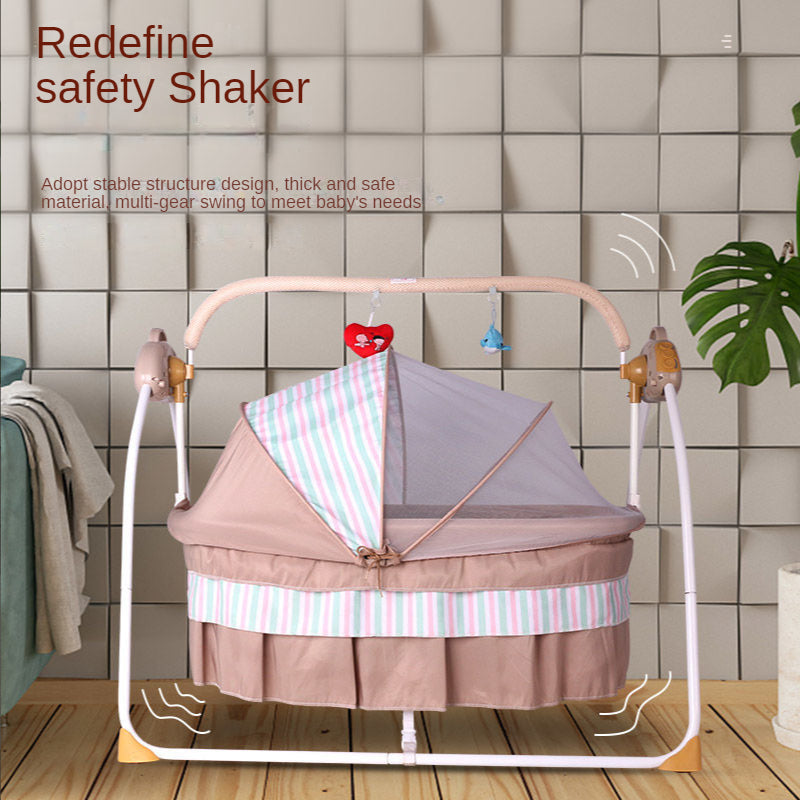 Hot sale high quality baby coat bed kids & baby bedding shaker net bed crib for babies