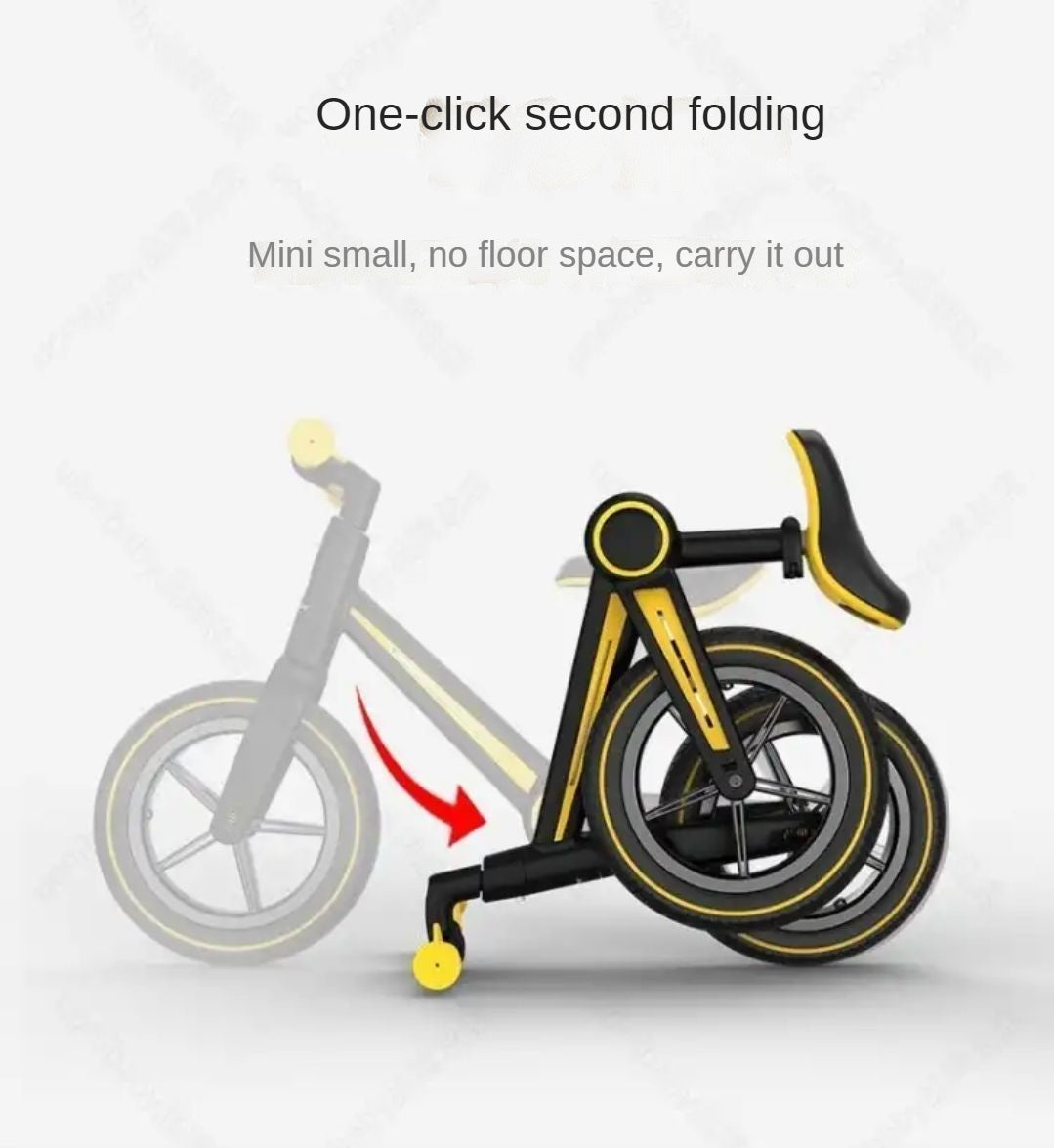 High quality children Folding Balance Bike 2 Wheels Pedalless Mini Bike