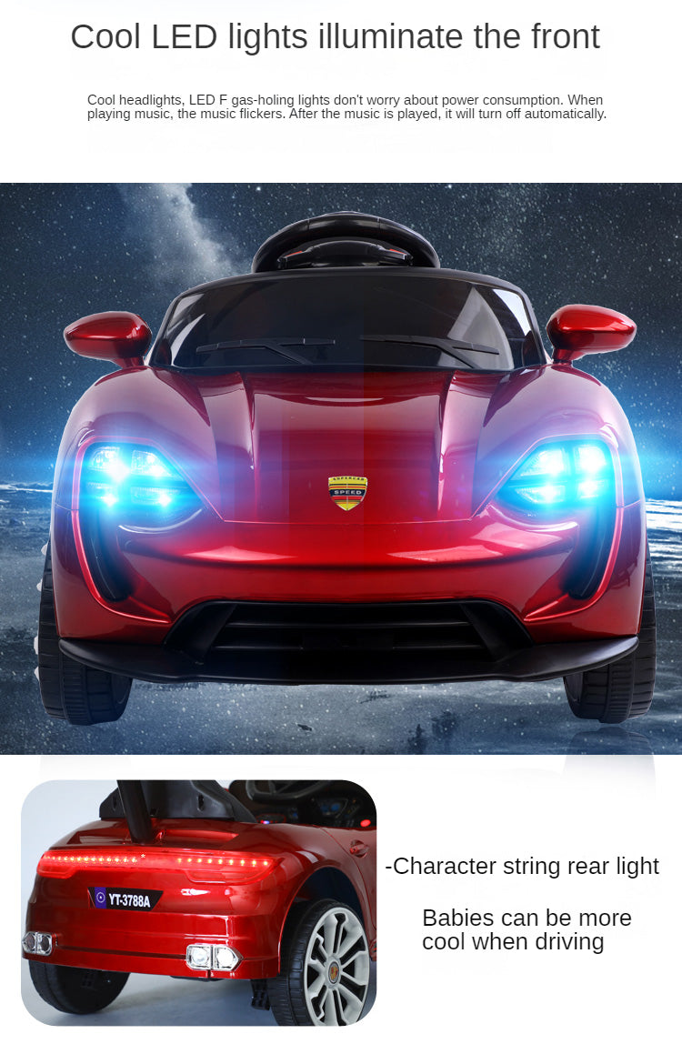 Best sale kids electric toy car remote control led light battery car for kids