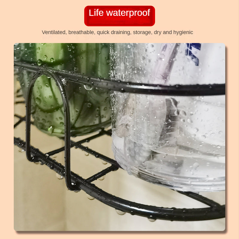 Wholesale Black Polygonal Vintage Wire Storage Basket Bathroom Kitchen Bedroom Storage Basket