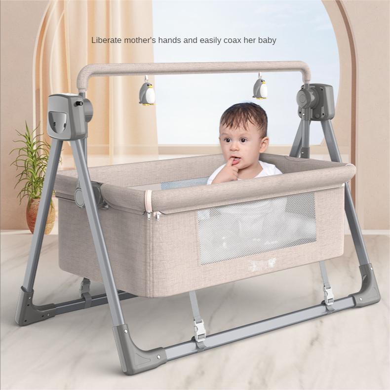 Multifunctional electric cradle rocker rocking chair newborn intelligent coaxing baby baby comforting artifact sleeping basket